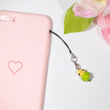 Load image into Gallery viewer, Green Budgie Polymer Clay Charm
