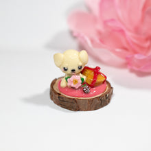 Load image into Gallery viewer, Large Doggy Valentine Figurine - Polymer Clay Figurine
