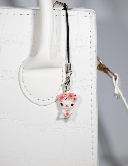 Cherry Blossom Bear Charm