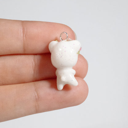 Cherry Blossom Bear Charm