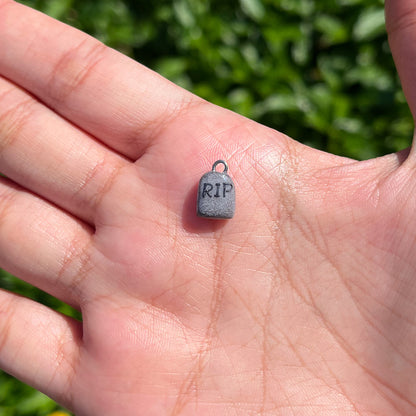 Mini Mini RIP Gravestone Clay Charm