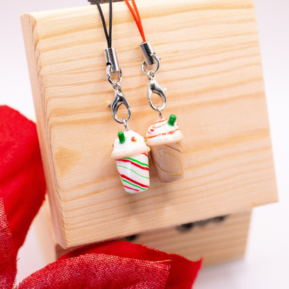 Peppermint Frappuccino Clay Charm | Stitch Marker