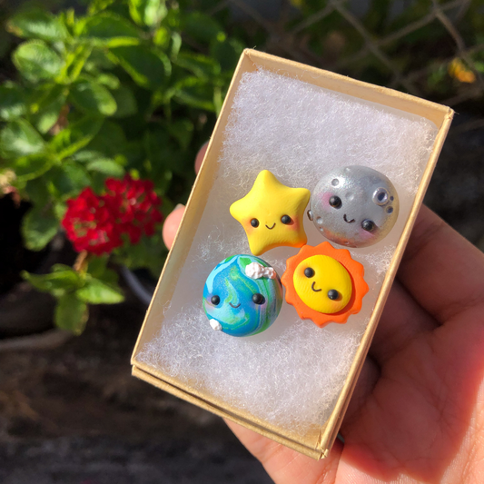 Outerspace Clay Mini Magnet Set