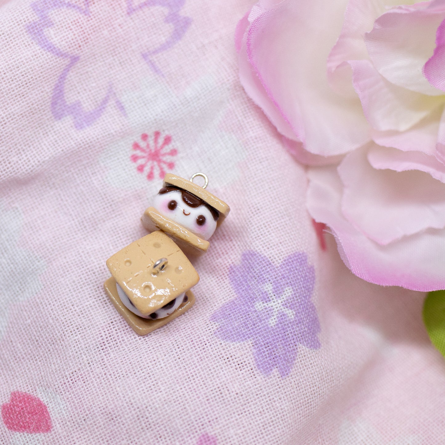 S'mores Polymer Clay Charm