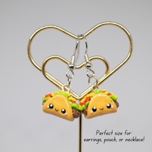Load image into Gallery viewer, Taco Polymer Clay Charm
