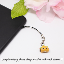 Load image into Gallery viewer, Taco Polymer Clay Charm
