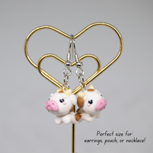 Load image into Gallery viewer, Brown Spots Cow Polymer Clay Charm
