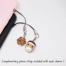 Load image into Gallery viewer, Coffee N&#39; Donuts BFF Couple Polymer Clay Charms
