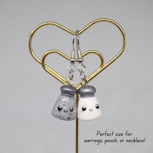 Salt n' Pepper BFF Couple Pair Polymer Clay Charms