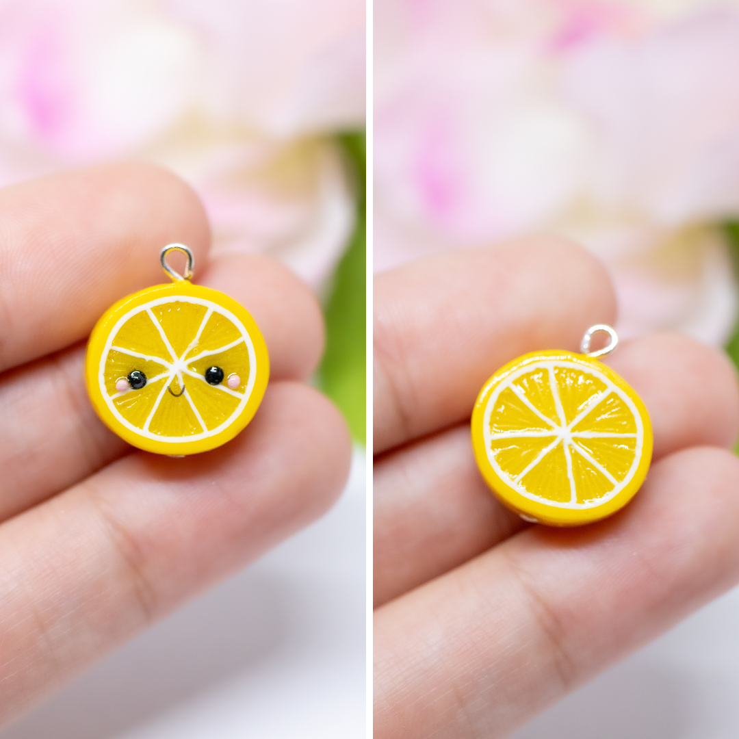 Lemon Lime Orange Matching Friendship Polymer Clay Charms (3 styles available)