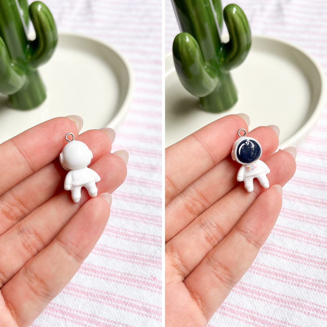 Kawaii Astronaut Polymer Clay Charm