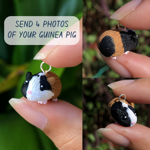 Custom Pet Bunny/Guinea Pig Polymer Clay Charm
