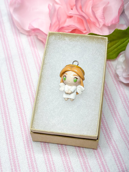 Christmas Angel Clay Charm