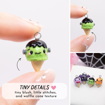 Frankie Ice Cream Clay Charm