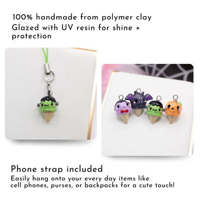 Frankie Ice Cream Clay Charm