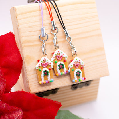 Gingerbread Gumdrop House Clay Charm | Stitch Marker