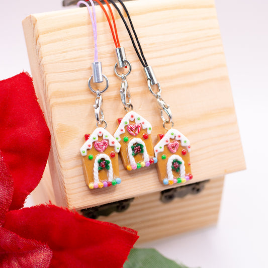 Gingerbread Gumdrop House Clay Charm | Stitch Marker