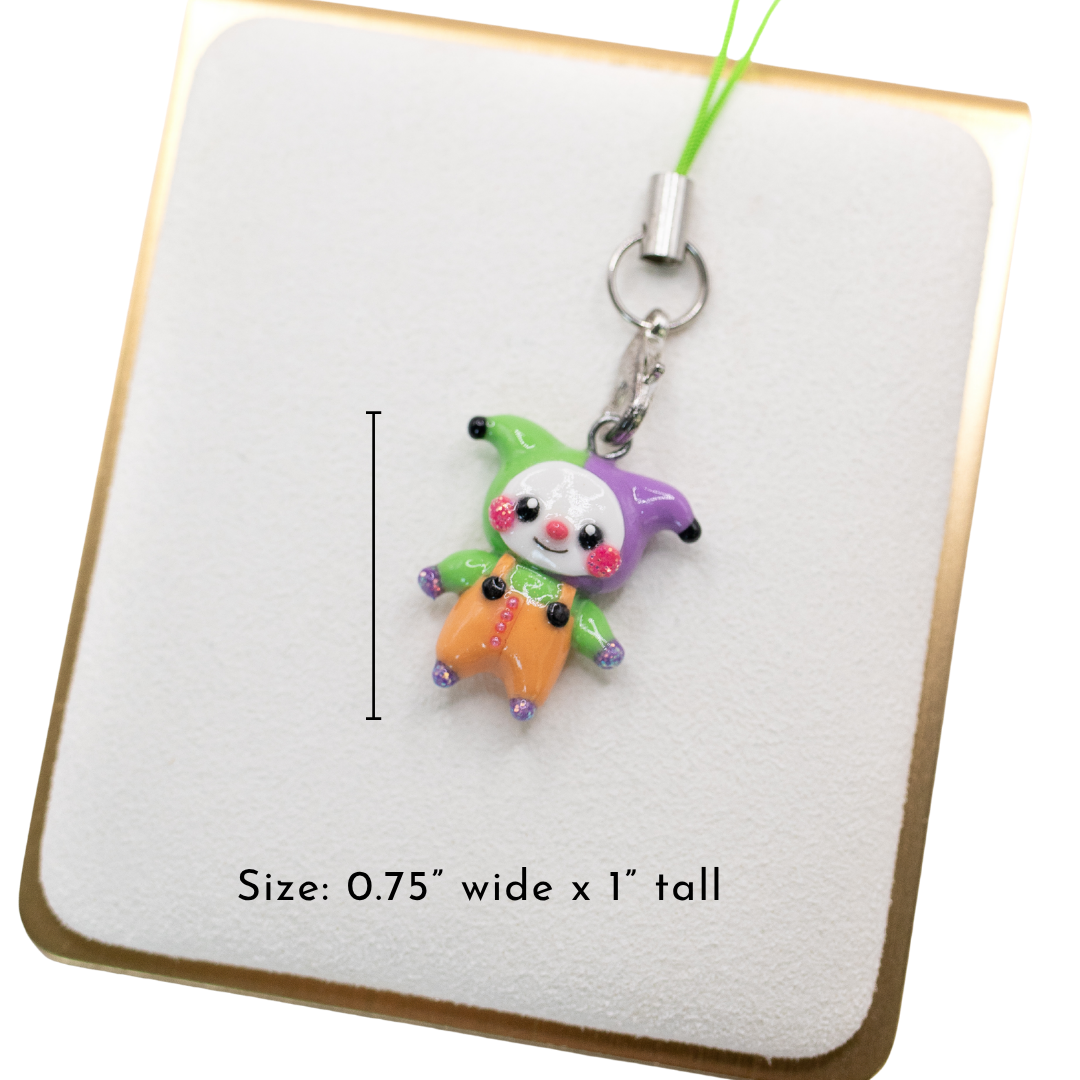 H'ween Clown Clay Charm (A)