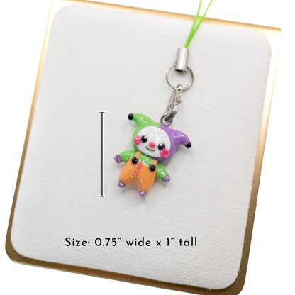 H'ween Clown Clay Charm (A)