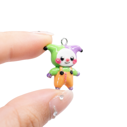 H'ween Clown Clay Charm (A)