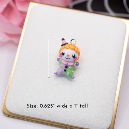 H'ween Clown Clay Charm (D)