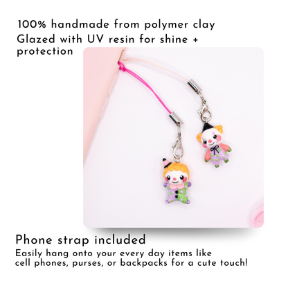 H'ween Clown Clay Charm (D)