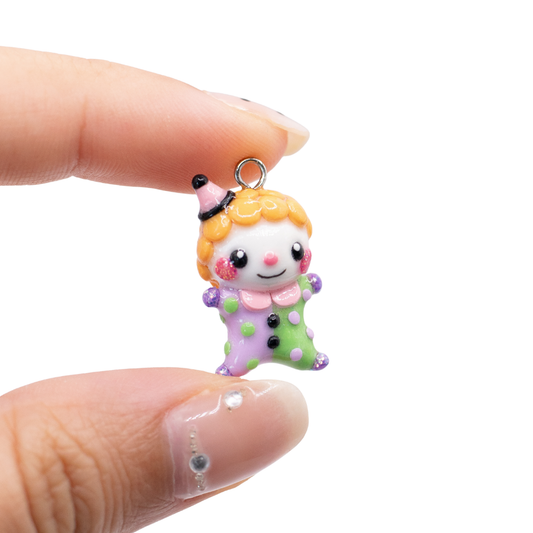 H'ween Clown Clay Charm (D)