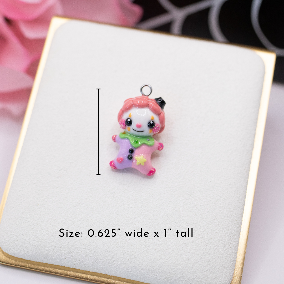 H'ween Clown Clay Charm (E)