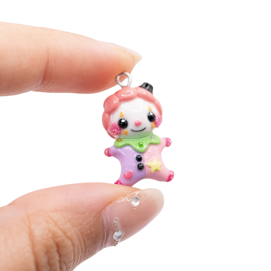 H'ween Clown Clay Charm (E)