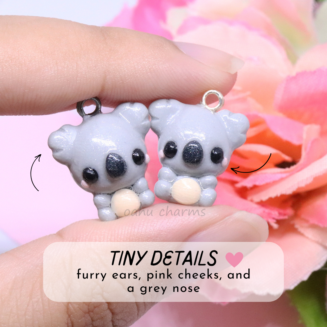 Koala Polymer Clay Charm