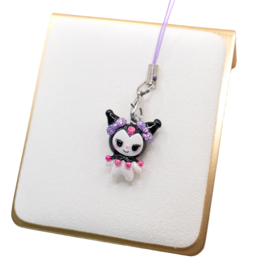 Kuromi Polymer Clay Charm