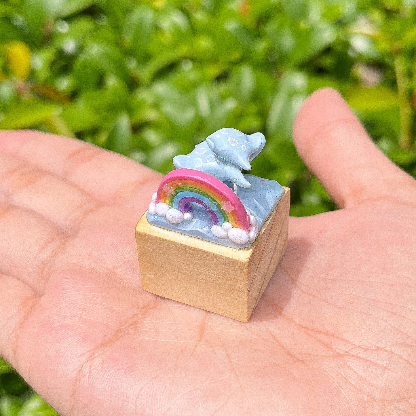 Manta Rays Ocean Rainbow Figurine