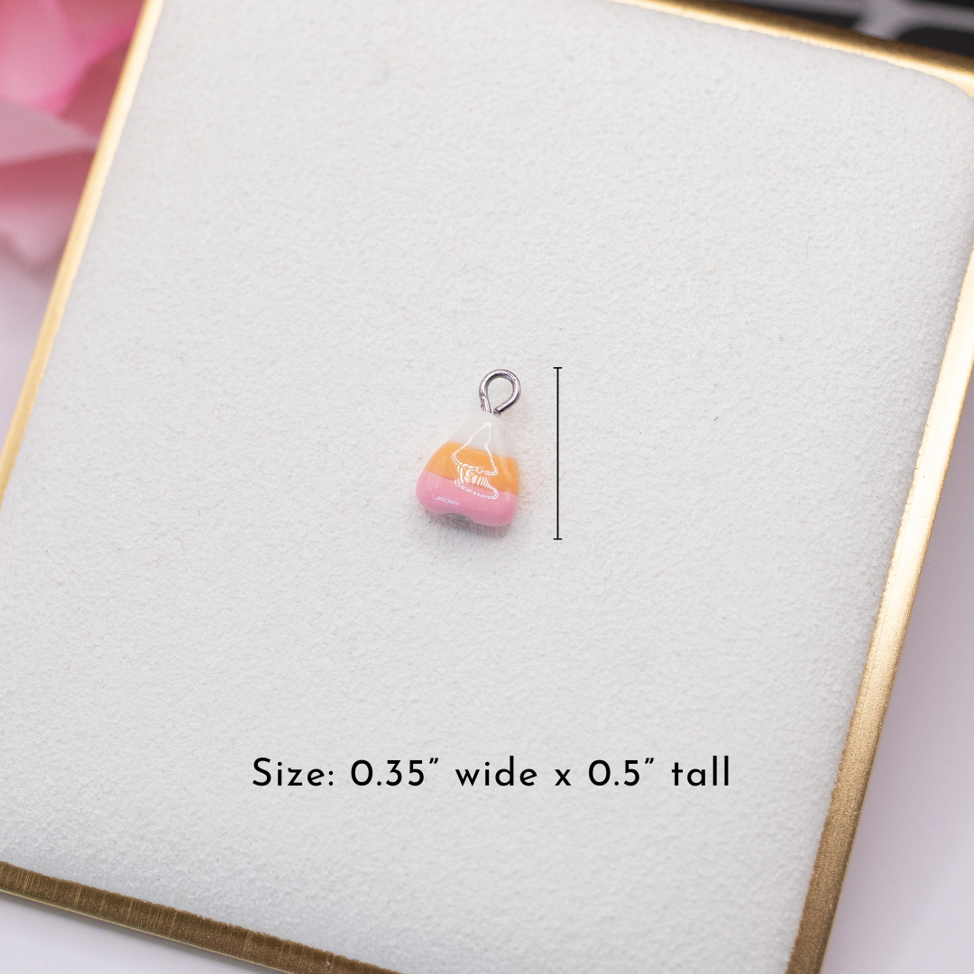 Mini Candycorn Clay Charm (2 styles available)