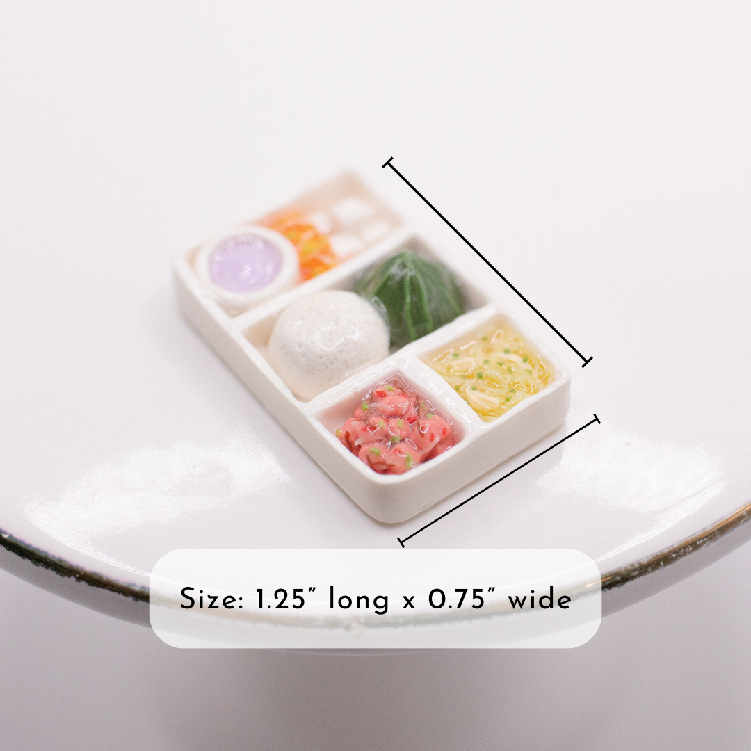 Hawaiian Plate Lunch Clay Magnet