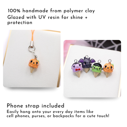 Pumpkin Ice Cream Clay Charm