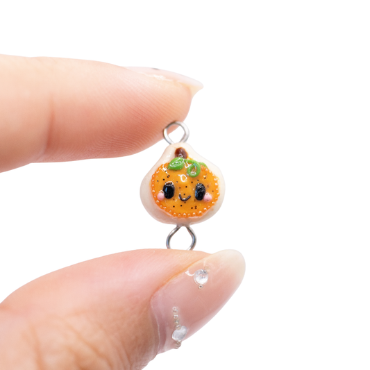 Pumpkin Cookie Connector Charm
