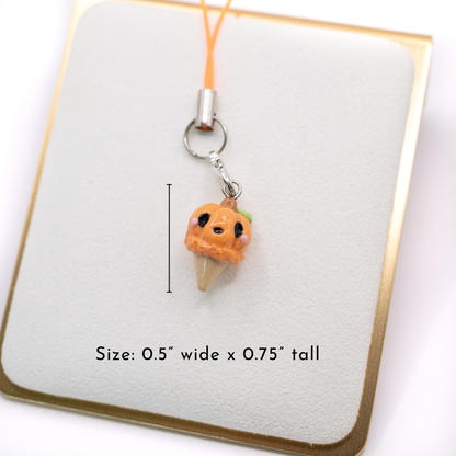 Pumpkin Ice Cream Clay Charm