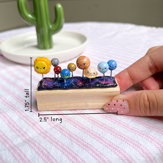 Solar System Scene Figurine