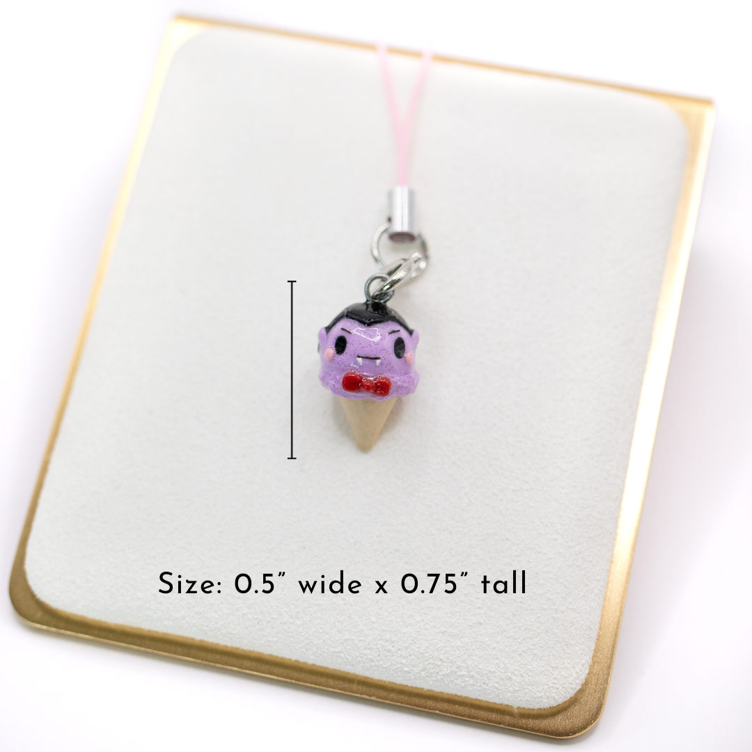 Vampire Ice Cream Clay Charm