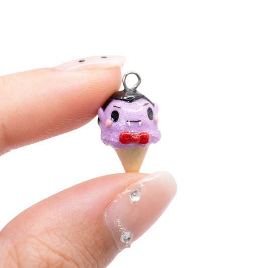 Vampire Ice Cream Clay Charm