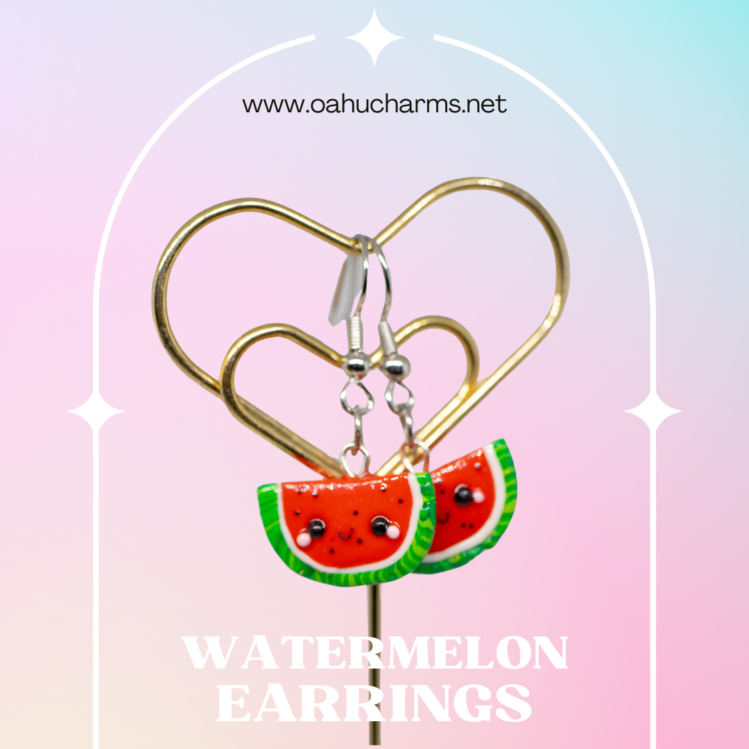 Watermelon Polymer Clay Charm