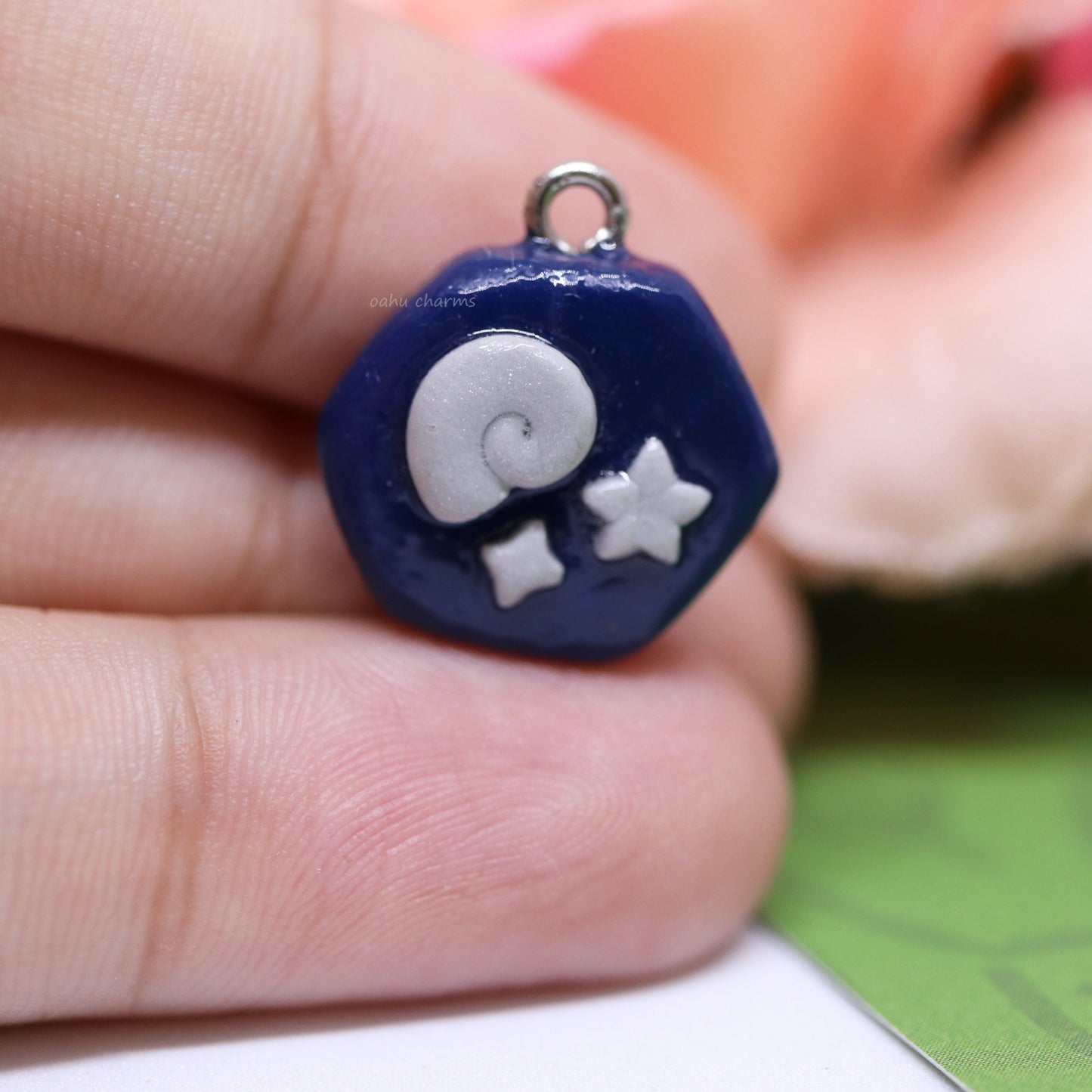 Fossil Polymer Clay Charm