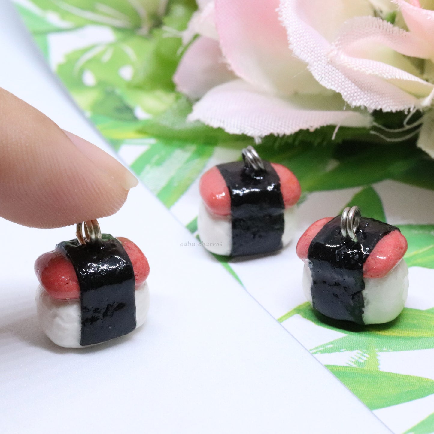 Spam Musubi Polymer Clay Charm