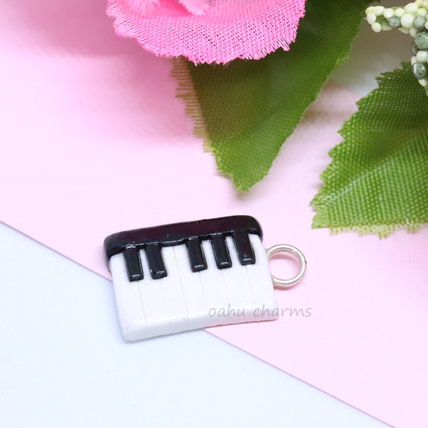 Piano Polymer Clay Charm