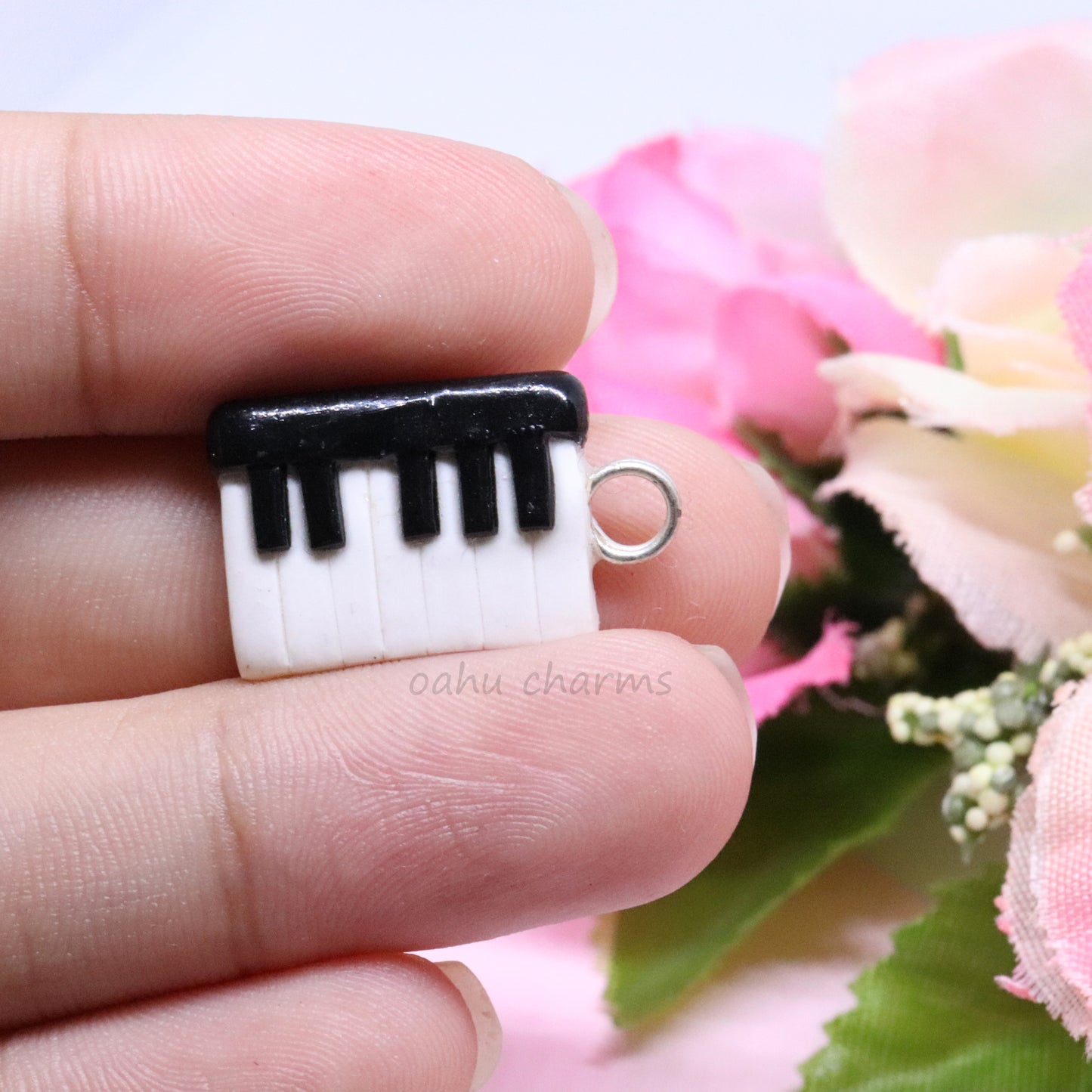 Piano Polymer Clay Charm