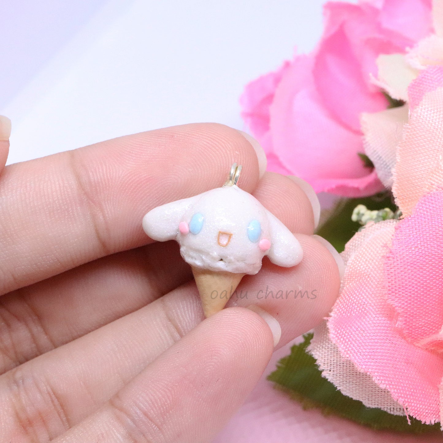 Cinnamoroll Ice Cream Polymer Clay Charm