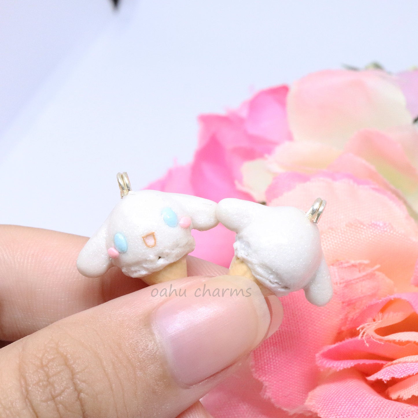 Cinnamoroll Ice Cream Polymer Clay Charm