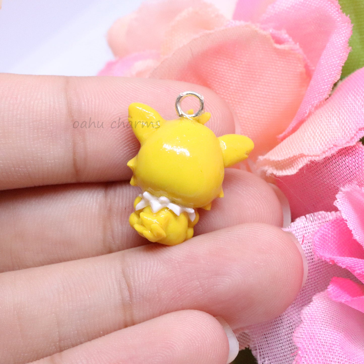 Electric Jolteon Fox Polymer Clay Charm