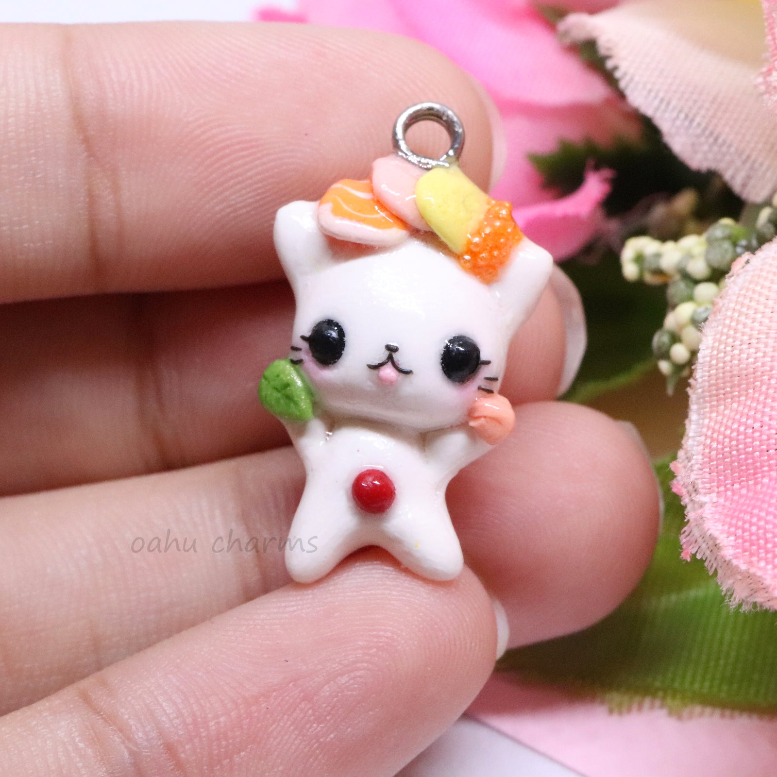 Customized Pet Cat Full Body Polymer Clay Charm – Oahu Charms