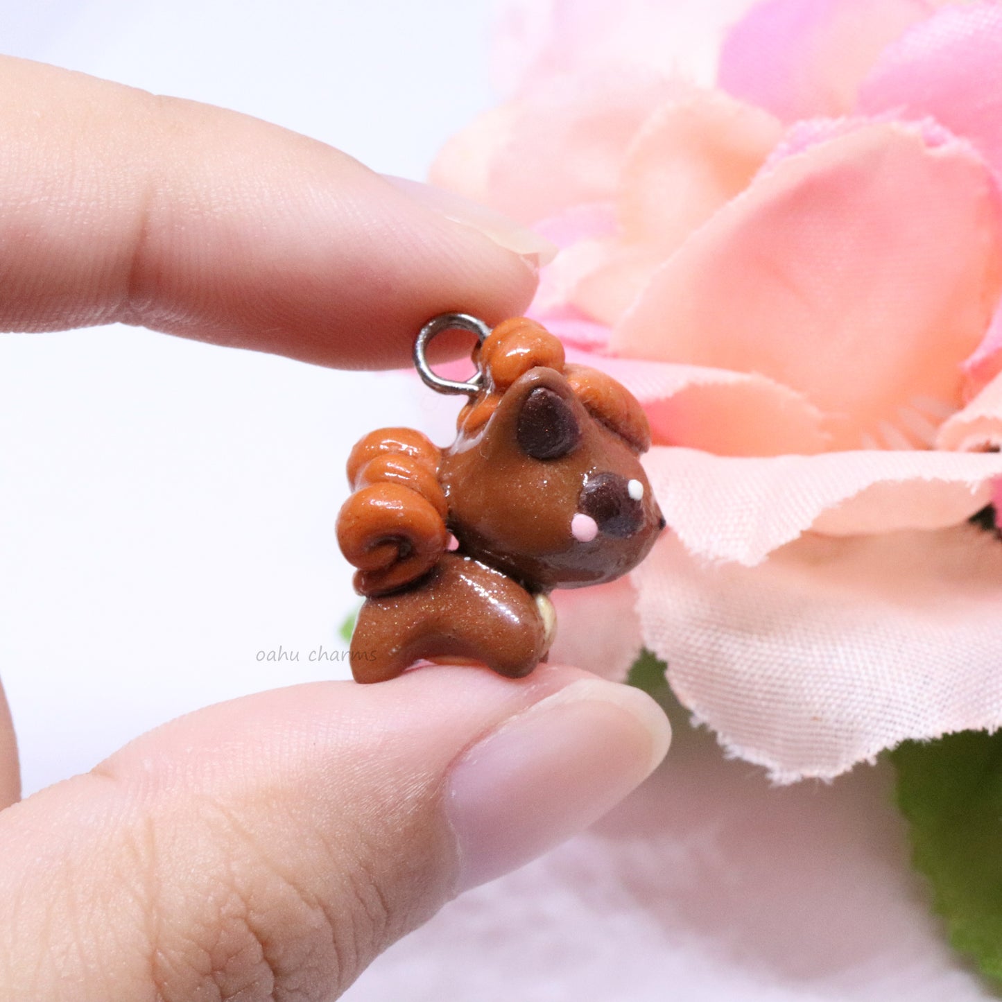 Vulpix Pokemon Polymer Clay Charm